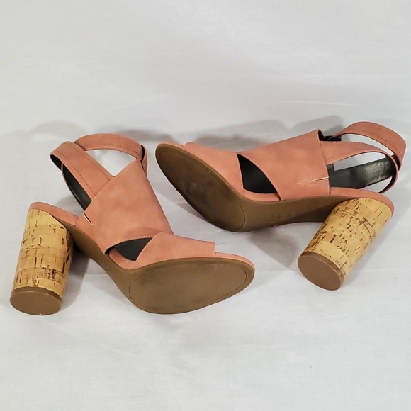 GUESS - Suede Sandals With Cork Heal - Picture 7 of 8